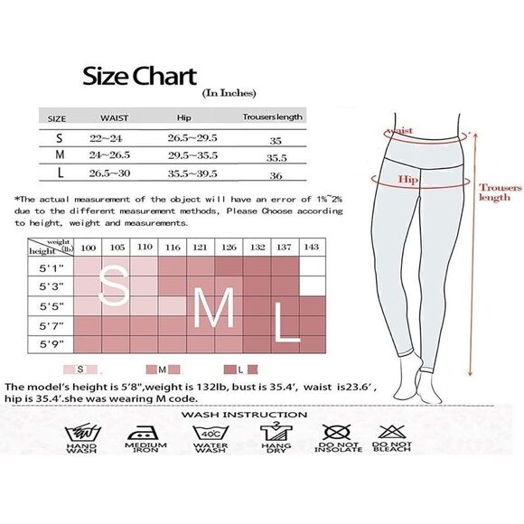 Workout Leggings for Women High Waisted Seamless Leggings Tummy & Squat Proof L - Picture 5 of 6